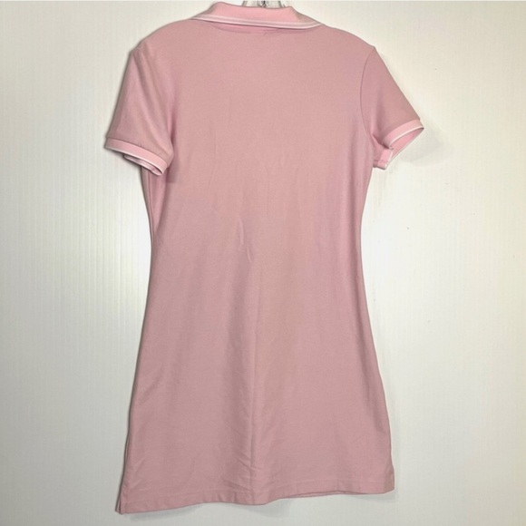 VICTORIA’S SECRET Pink Fitted Polo Mini Dress Sm Y2K Style Tennis Preppy Sporty - Picture 7 of 7